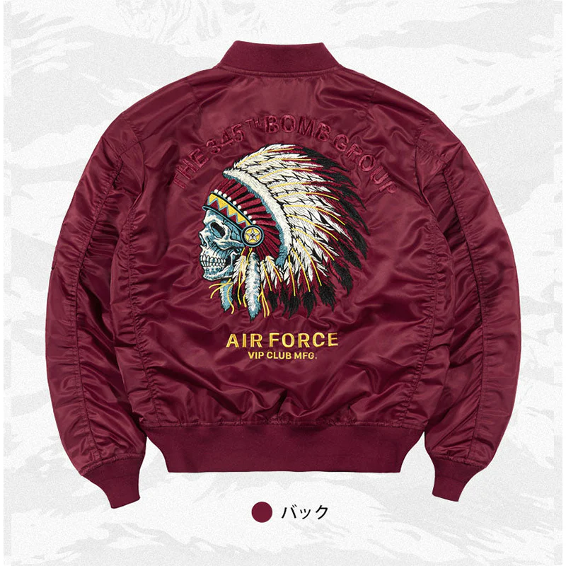 （American Indian chief）MA-1フライトジャケット - Image 4