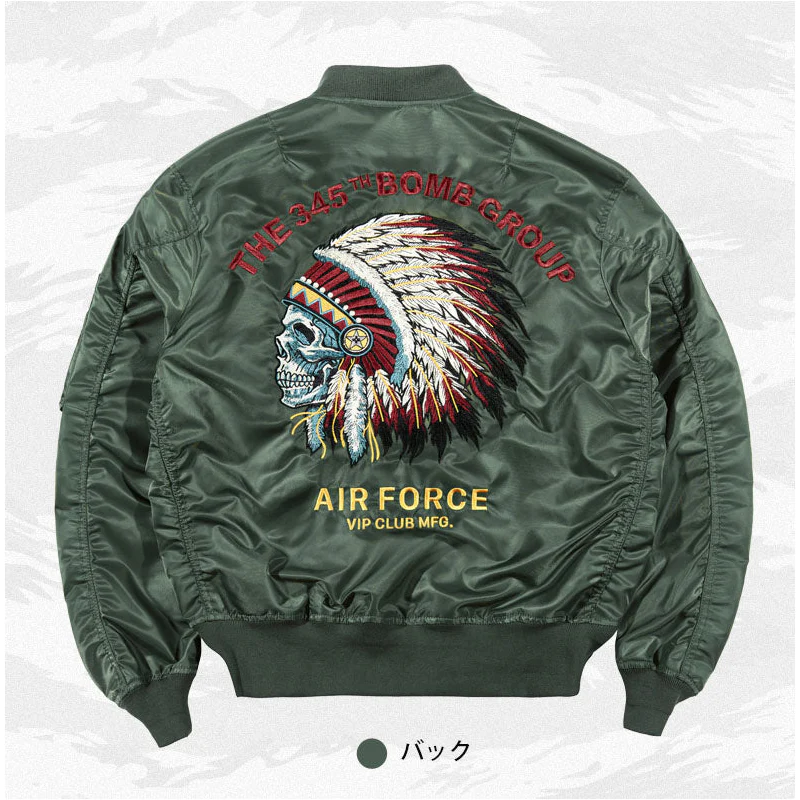 （American Indian chief）MA-1フライトジャケット - Image 6