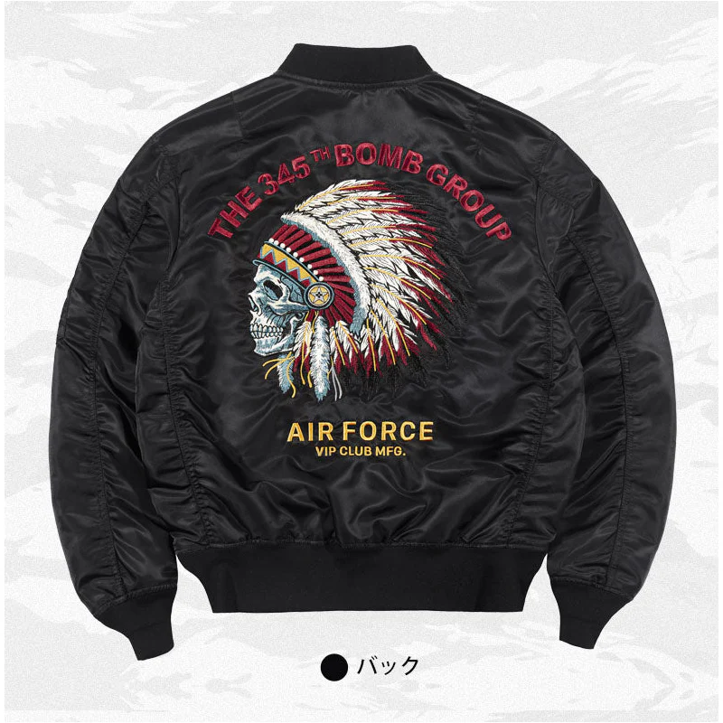 （American Indian chief）MA-1フライトジャケット - Image 8
