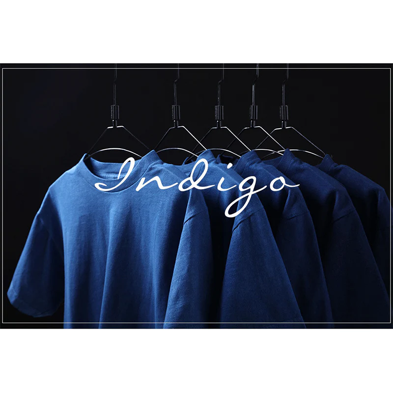 2色が選べるインディゴTシャツ - Image 4
