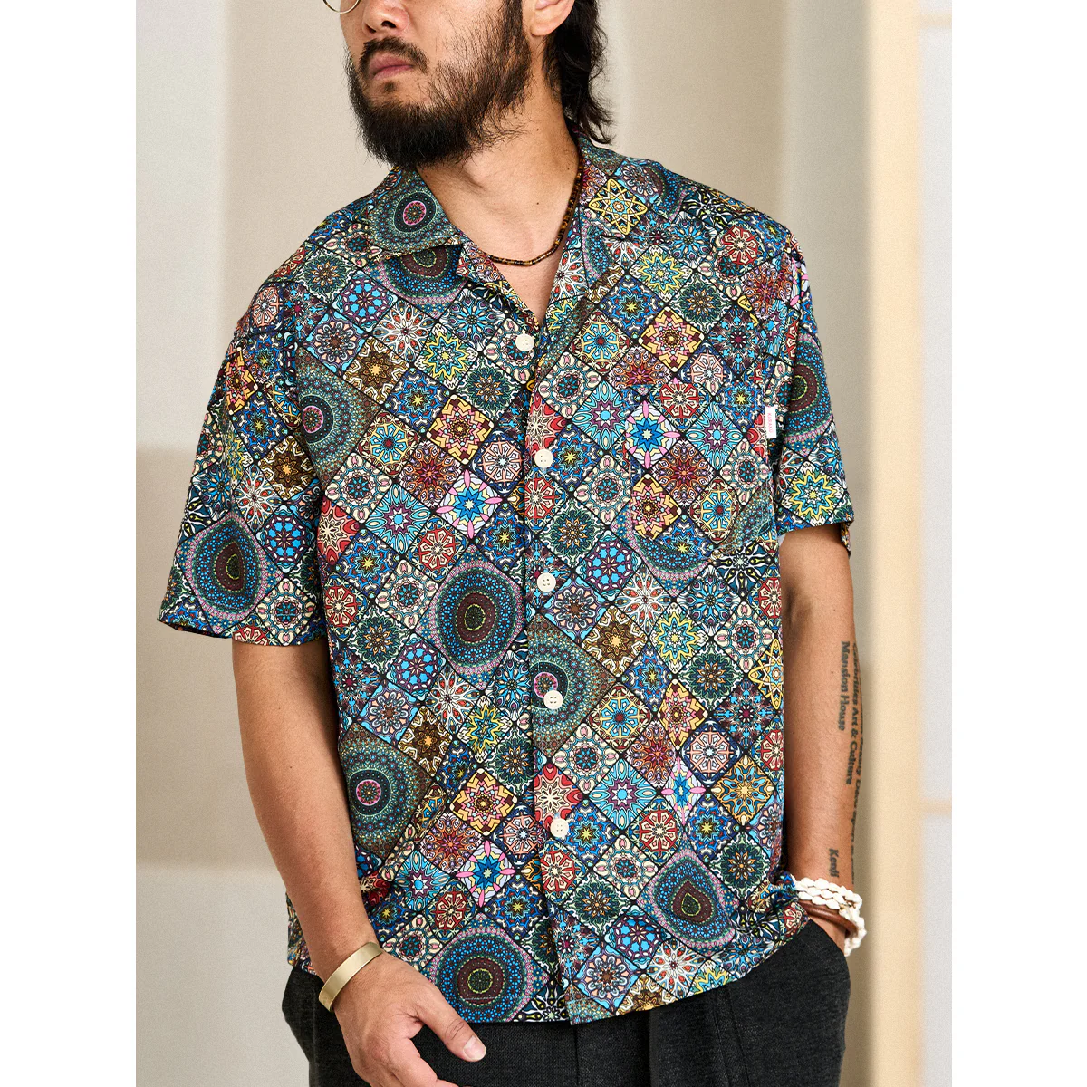 HAWAII ALOHA　「夏の万華鏡」総柄アロハシャツ - Image 4