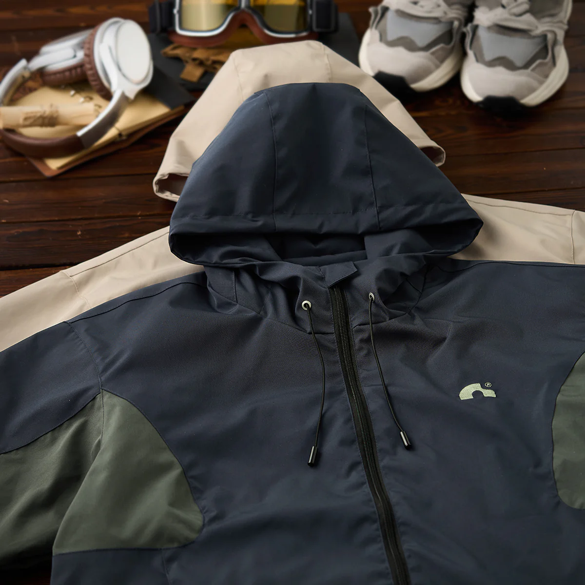 Urban outdoor　撥水機能付きカラーブロッグマウンテンパーカージャケット - Image 5