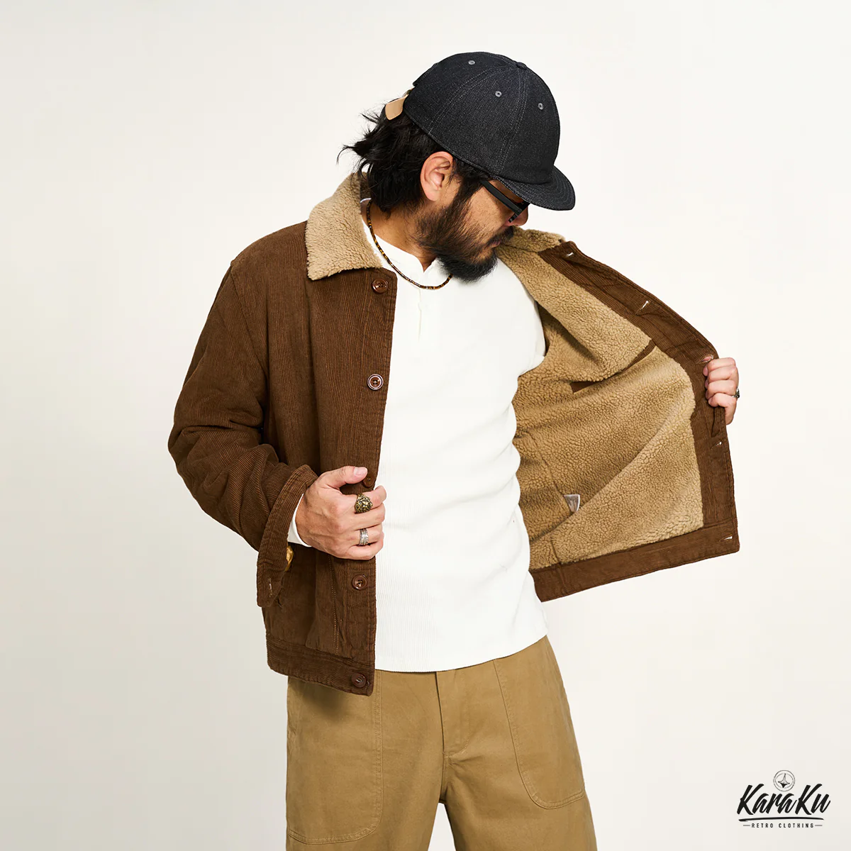コーデュロイ＆裏ボアライクジャケット - Image 10