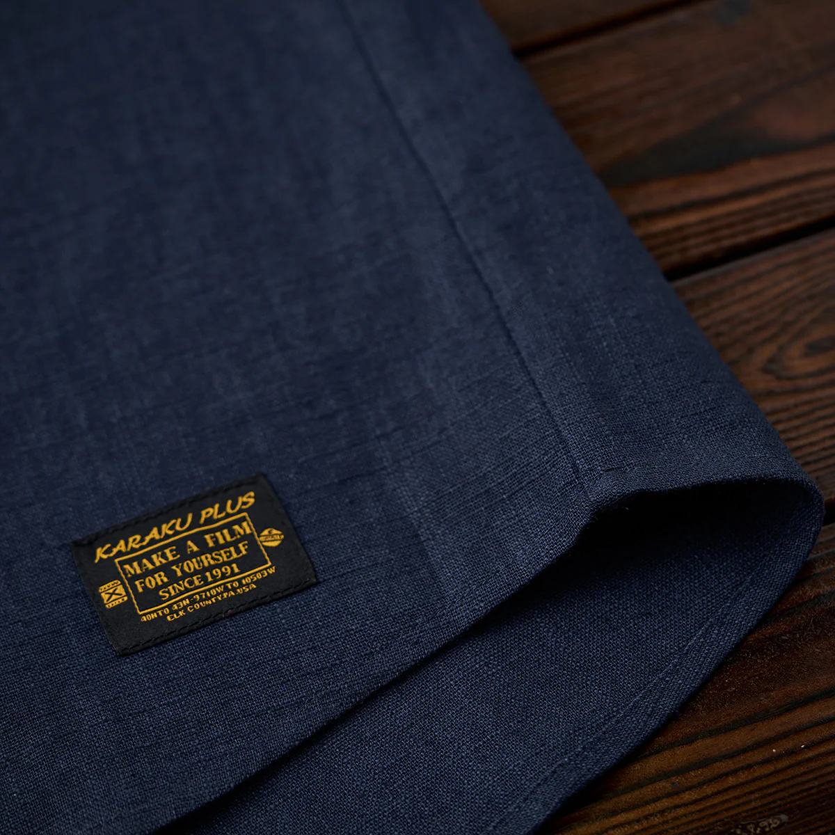NAVY　ハーフボタンコットンリネンポロシャツ - Image 17
