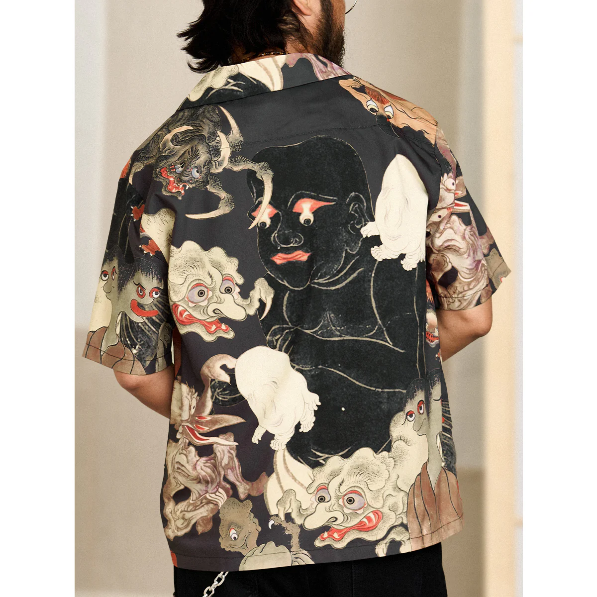 江戸時代「妖怪尽くし図鑑」浮世絵アロハシャツ - Image 7
