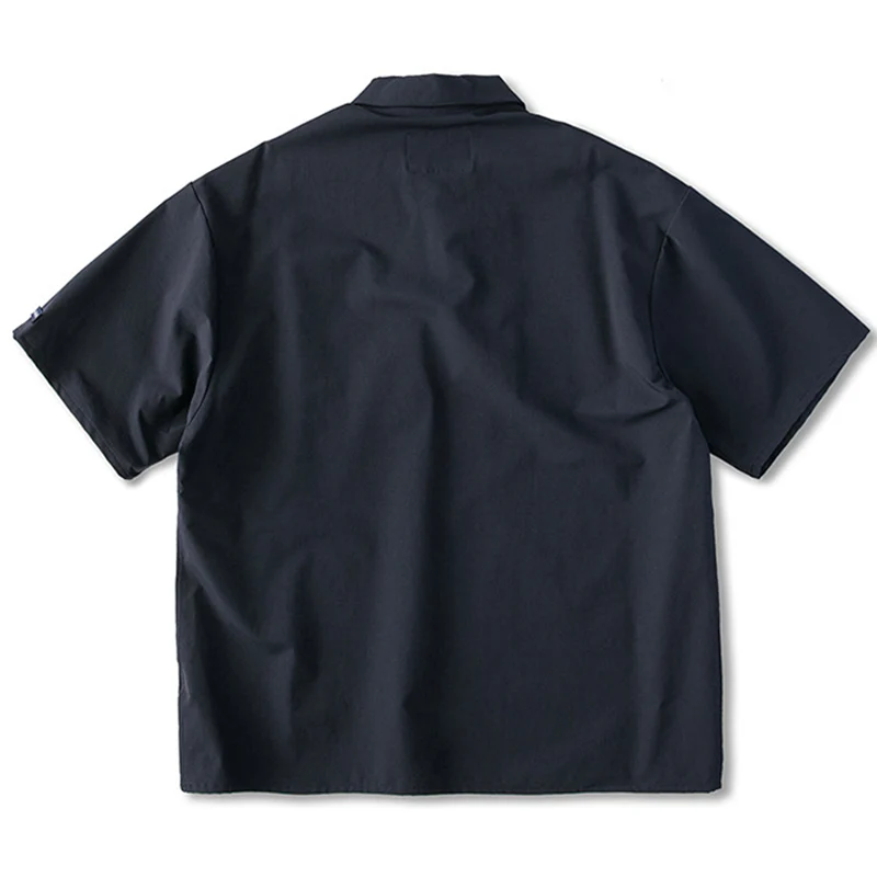 ハーフジップ　半袖ワークシャツ - Image 6