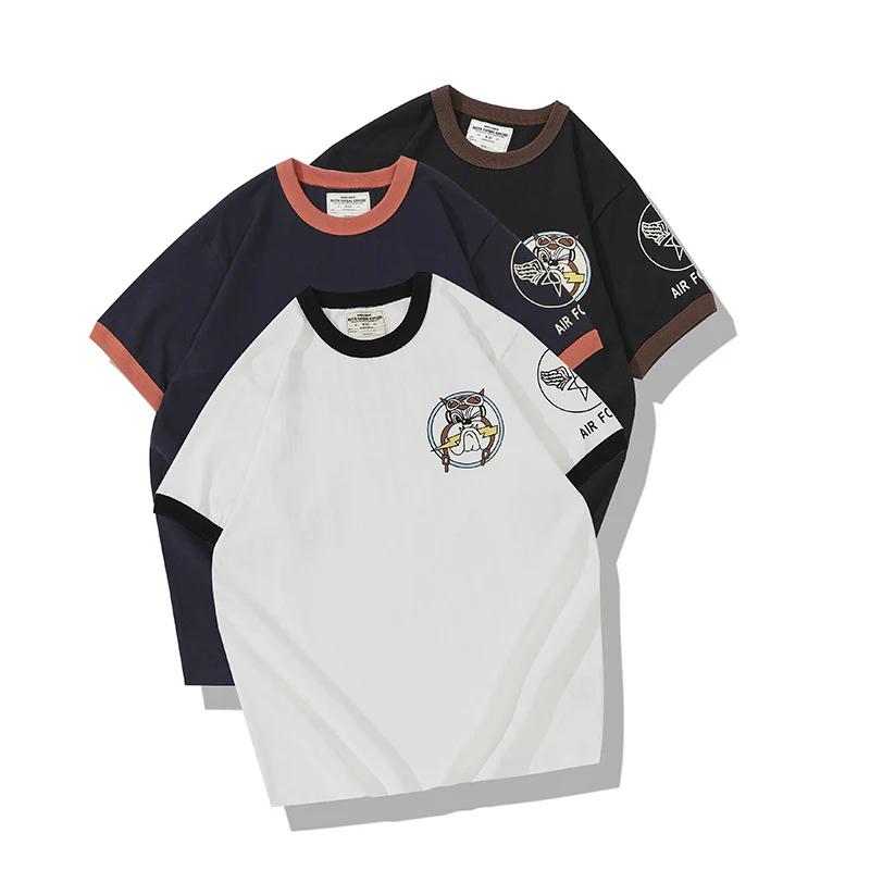 U.S. AIR FORCEプリント　ミリタリー半袖Tシャツ - Image 7