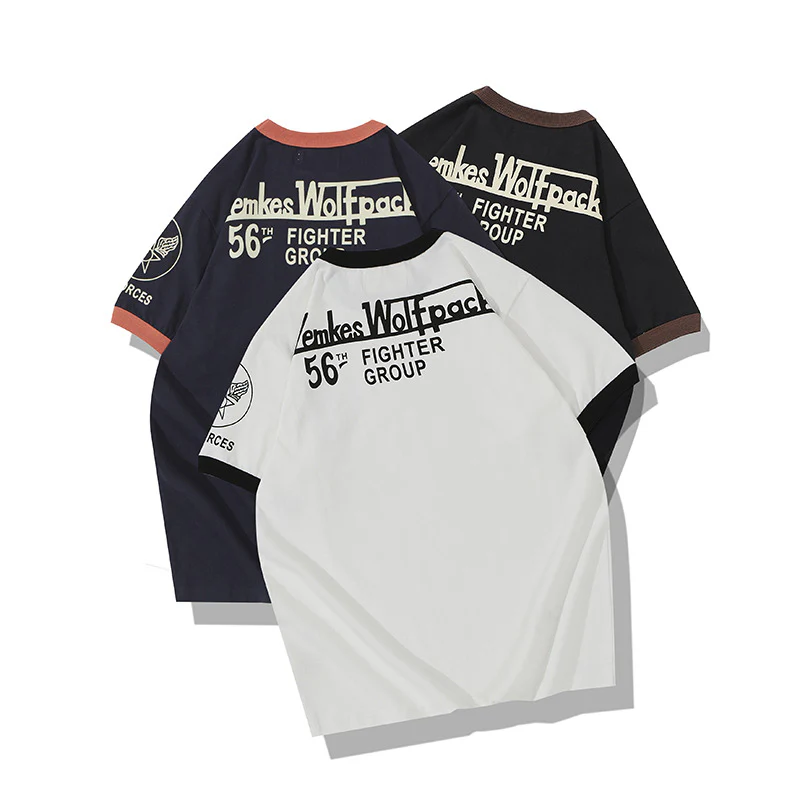 U.S. AIR FORCEプリント　ミリタリー半袖Tシャツ - Image 8