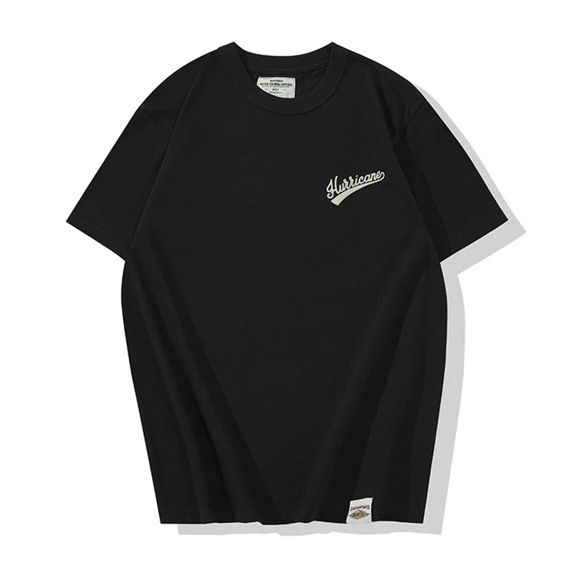 バイカー定番　アメカジアルファベットプリントTシャツ - Image 4
