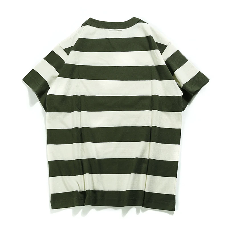Biker Style ヘビーウェイトボーダー柄 Tee - Image 14