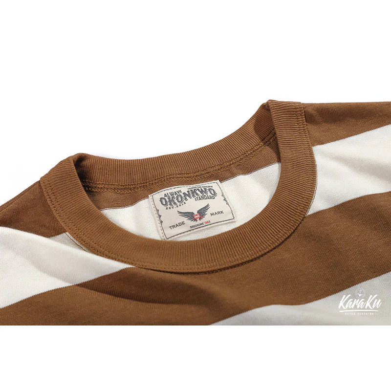 Biker Style ヘビーウェイトボーダー柄 Tee - Image 18