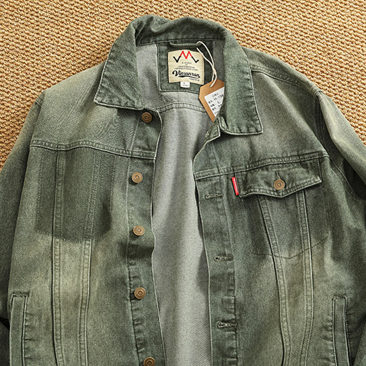 2色展開　泥染めデニムトラッカージャケット - Image 6