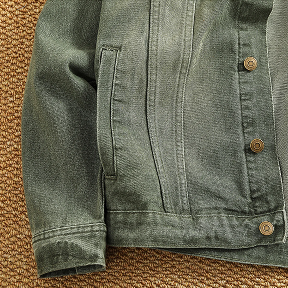 2色展開　泥染めデニムトラッカージャケット - Image 9
