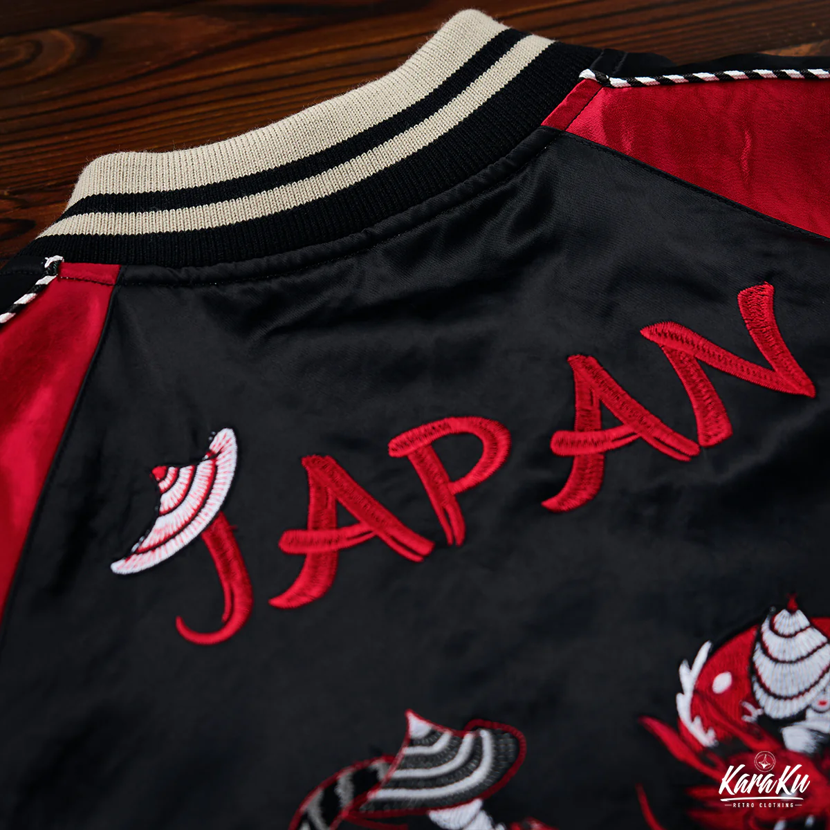 横須賀「影虎赤龍」浮世絵風刺繡入りスカジャン　 - Image 11