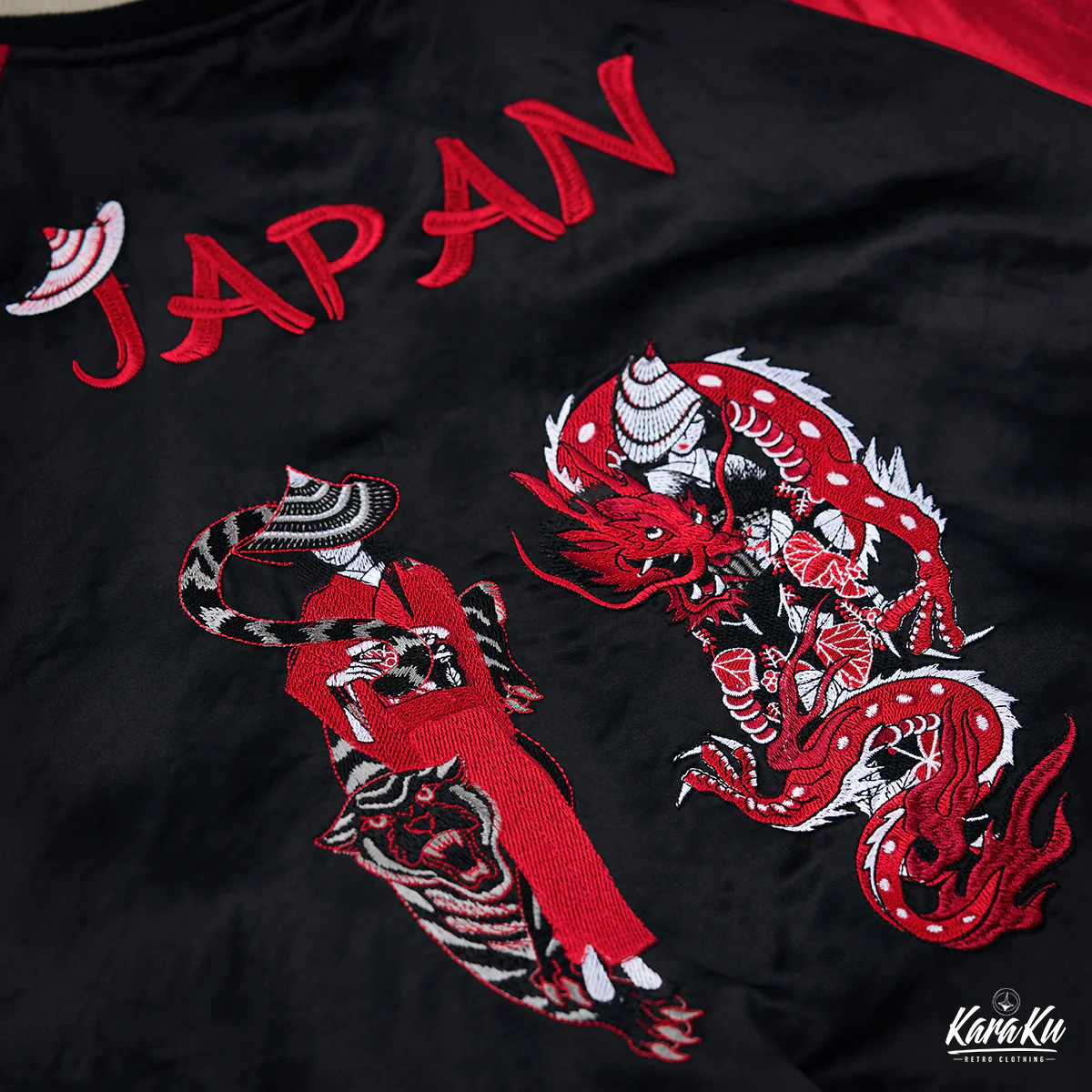 横須賀「影虎赤龍」浮世絵風刺繡入りスカジャン　 - Image 12