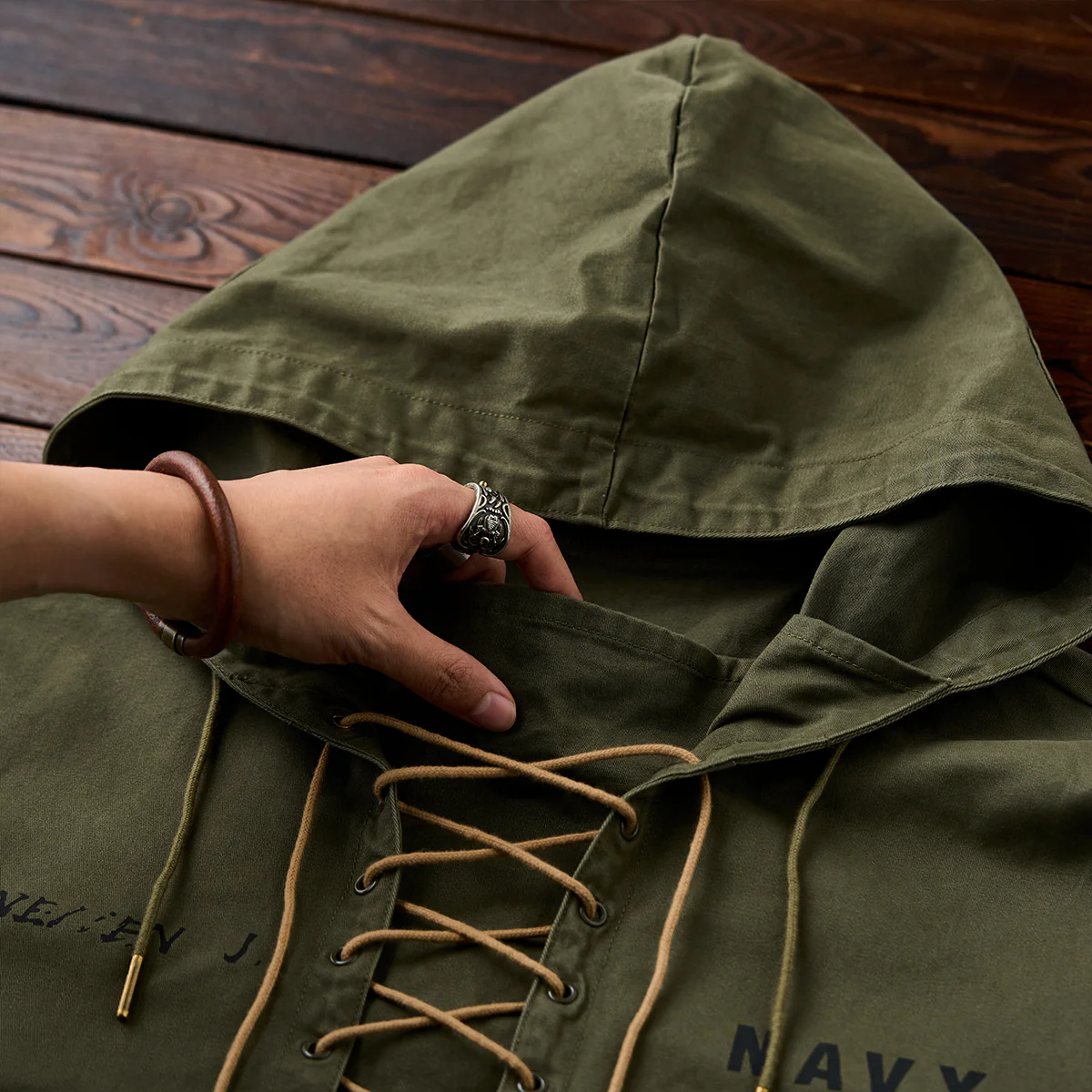 米軍 40’s U.S.NAVY デッキパーカー - Image 6